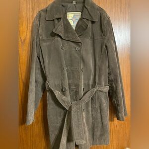 Classic Brown Suede Leather Jacket